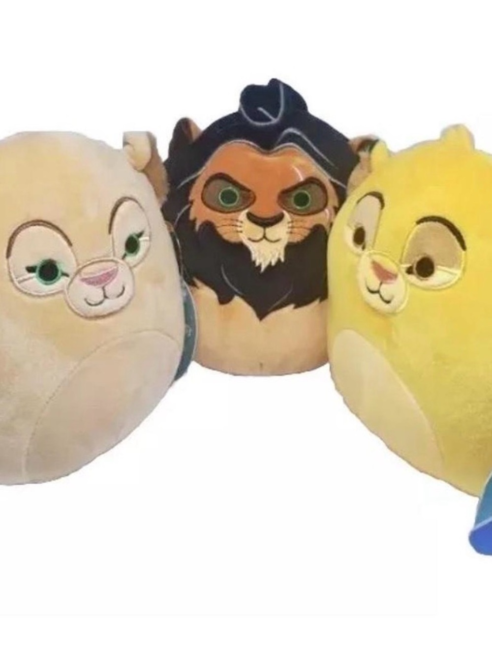 🔥🏷️Squishmallows x Disney Lion King Scar Simba & Nala Plushies Bundle 3pcs Set